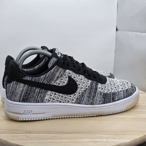 Nike Air Force 1 Flyknit 2.0 Black/White Oreo AV3042-001 Men's Sz 8.5 - Picture 3 of 9